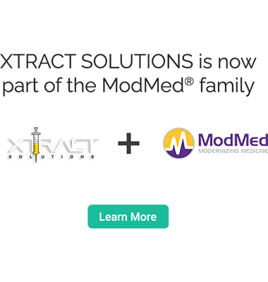 XTRACT SOLUTIONS is now part of the ModMed® family - XTRACT logo + ModMed logo - learn more button